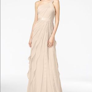 Adrianna Papell one shoulder tiered gown
